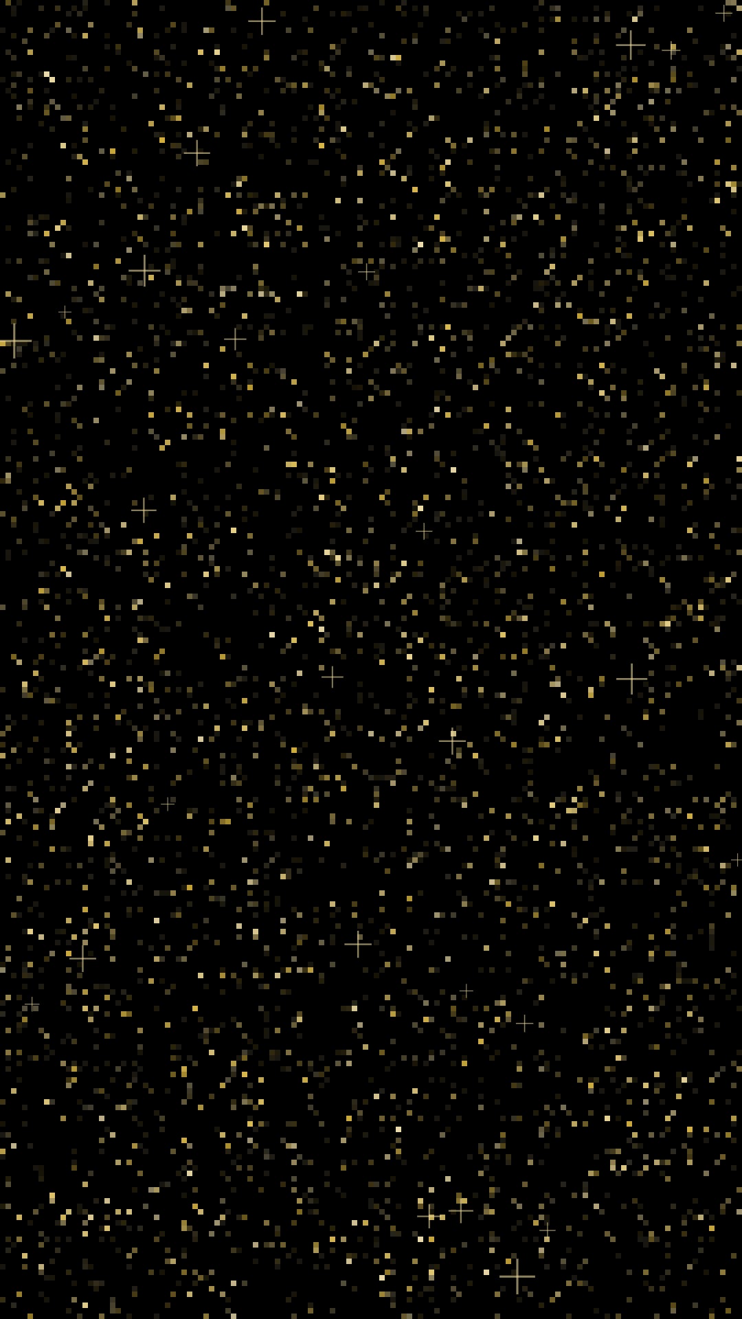 Gold and black glitter phone background, 1080 × 1920 pixels